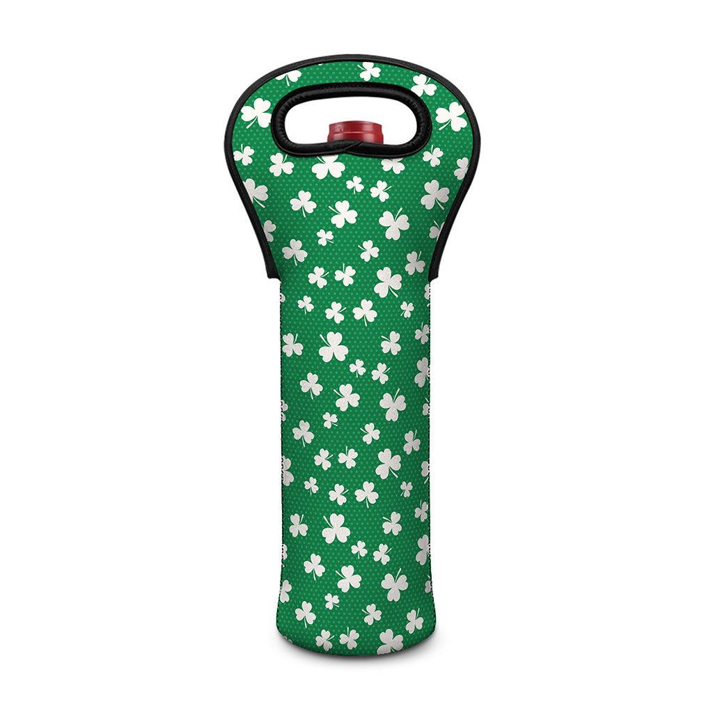 Polka Dot Irish St. Patrick's Day Print Single Neoprene Wine Tote