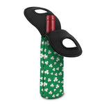 Polka Dot Irish St. Patrick's Day Print Single Neoprene Wine Tote