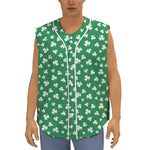 Polka Dot Irish St. Patrick's Day Print Sleeveless Baseball Jersey