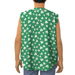 Polka Dot Irish St. Patrick's Day Print Sleeveless Baseball Jersey