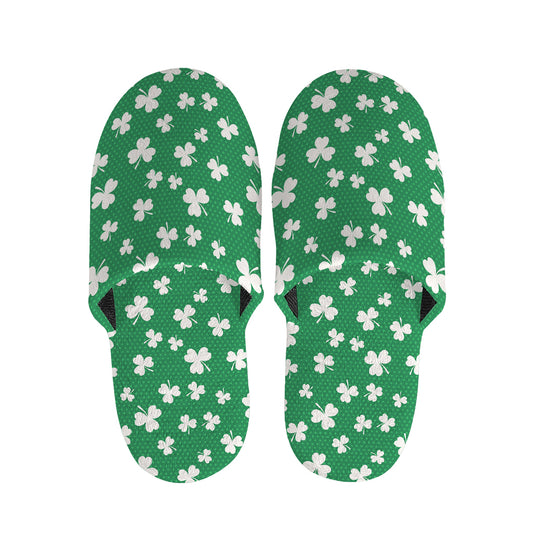 Polka Dot Irish St. Patrick's Day Print Slippers