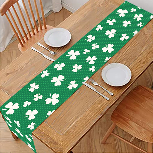 Polka Dot Irish St. Patrick's Day Print Table Runner