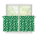 Polka Dot Irish St. Patrick's Day Print Tier Curtains
