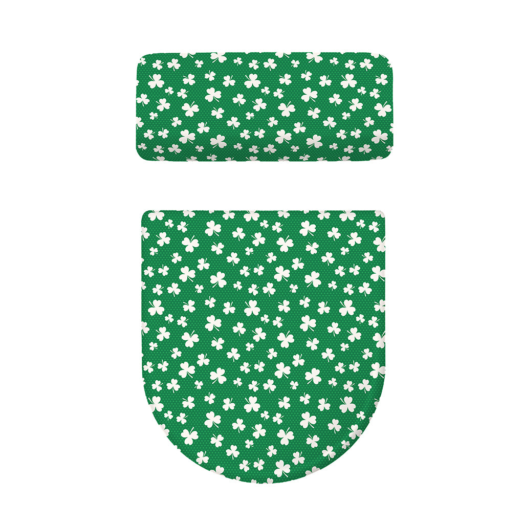 Polka Dot Irish St. Patrick's Day Print Toilet Lid And Tank Cover Set