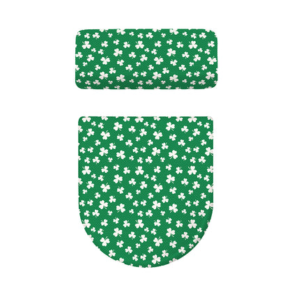 Polka Dot Irish St. Patrick's Day Print Toilet Lid And Tank Cover Set