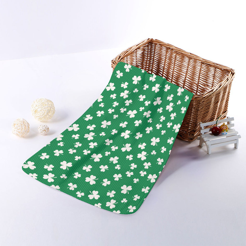 Polka Dot Irish St. Patrick's Day Print Towel