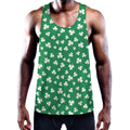 Polka Dot Irish St. Patrick's Day Print Men's Workout Tank Top