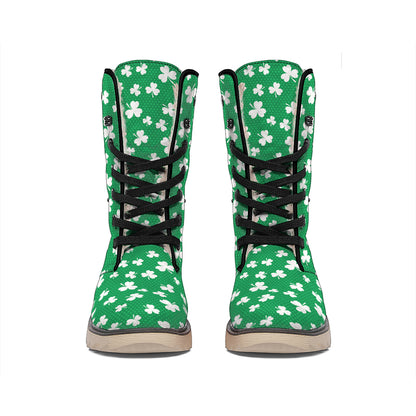 Polka Dot Irish St. Patrick's Day Print Winter Boots