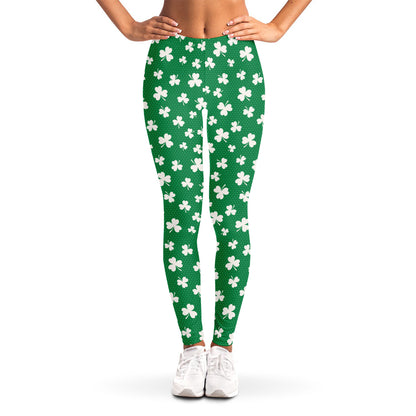 Polka Dot Irish St. Patrick's Day Print Women's Leggings