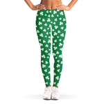 Polka Dot Irish St. Patrick's Day Print Women's Leggings
