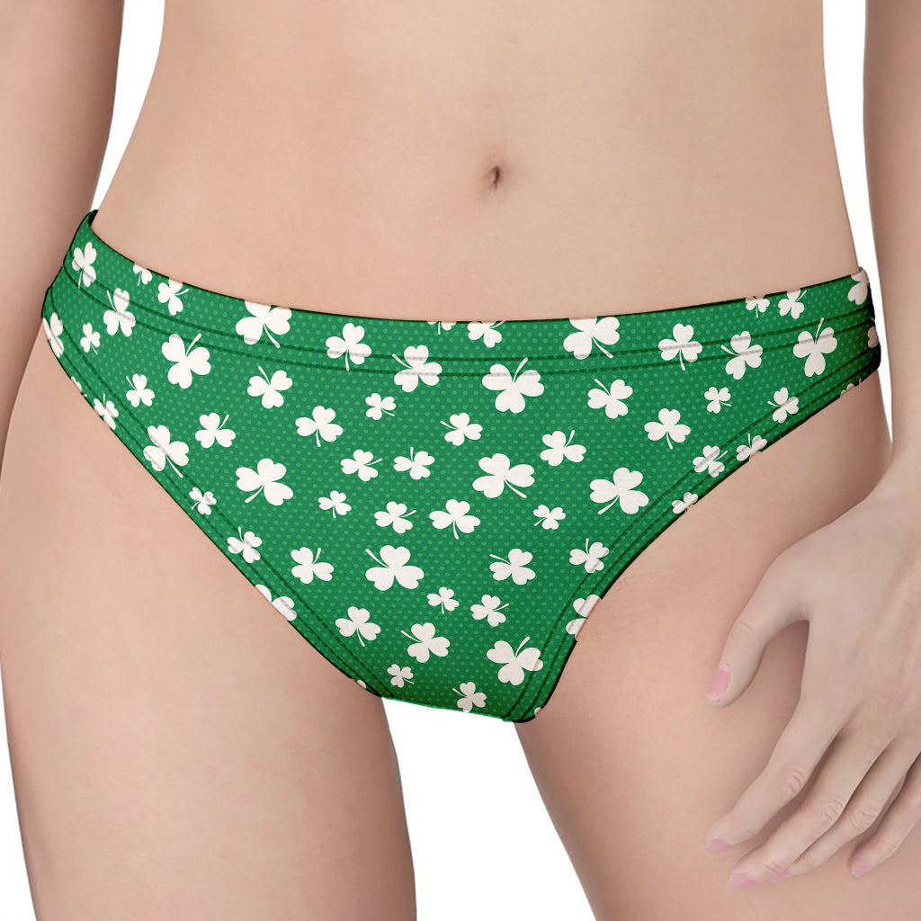 Polka Dot Irish St. Patrick's Day Print Women's Thong