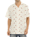 Polka Dot Jack Russell Terrier Print Aloha Shirt