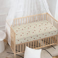 Polka Dot Jack Russell Terrier Print Baby Crib Sheet