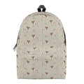 Polka Dot Jack Russell Terrier Print School Backpack