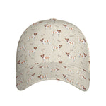 Polka Dot Jack Russell Terrier Print Baseball Cap
