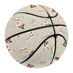 Polka Dot Jack Russell Terrier Print Basketball
