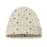 Polka Dot Jack Russell Terrier Print Beanie