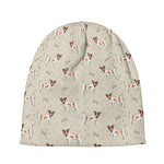 Polka Dot Jack Russell Terrier Print Beanie