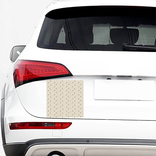 Polka Dot Jack Russell Terrier Print Car Sticker