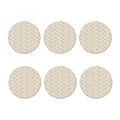 Polka Dot Jack Russell Terrier Print Coaster Set