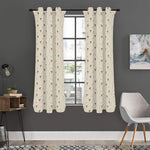 Polka Dot Jack Russell Terrier Print Curtain