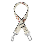 Polka Dot Jack Russell Terrier Print Dog Seat Belt