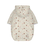 Polka Dot Jack Russell Terrier Print Dog Zip Up Hoodie