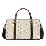 Polka Dot Jack Russell Terrier Print Duffle Bag