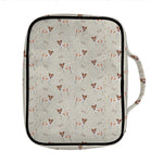 Polka Dot Jack Russell Terrier Print Front Pocket Bible Bag