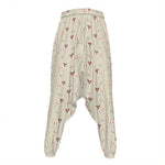 Polka Dot Jack Russell Terrier Print Hammer Pants