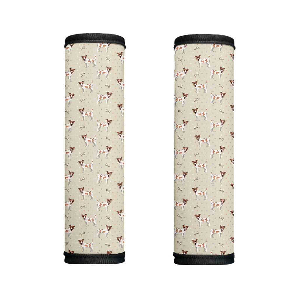 Polka Dot Jack Russell Terrier Print Handle Covers