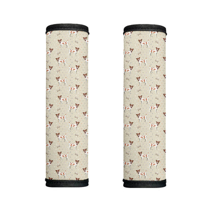 Polka Dot Jack Russell Terrier Print Handle Covers
