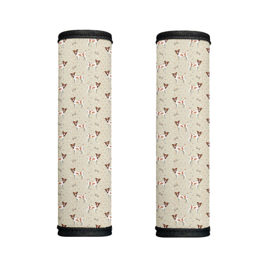 Polka Dot Jack Russell Terrier Print Handle Covers