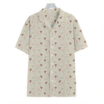 Polka Dot Jack Russell Terrier Print Hawaiian Shirt