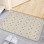 Polka Dot Jack Russell Terrier Print Indoor Door Mat