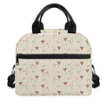 Polka Dot Jack Russell Terrier Print Insulated Lunch Bag