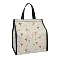Polka Dot Jack Russell Terrier Print Insulated Lunch Tote
