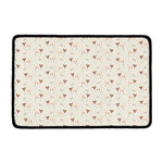 Polka Dot Jack Russell Terrier Print Kitchen Mat