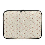 Polka Dot Jack Russell Terrier Print Laptop Sleeve