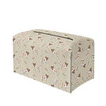 Polka Dot Jack Russell Terrier Print Leather Tissue Box Cover