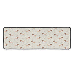 Polka Dot Jack Russell Terrier Print Long Kitchen Mat