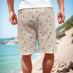Polka Dot Jack Russell Terrier Print Men's Cargo Shorts