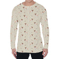 Polka Dot Jack Russell Terrier Print Men's Long Sleeve T-Shirt