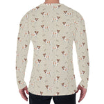 Polka Dot Jack Russell Terrier Print Men's Long Sleeve T-Shirt