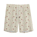 Polka Dot Jack Russell Terrier Print Men's Athletic Shorts