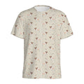 Polka Dot Jack Russell Terrier Print Men's Athletic T-Shirt
