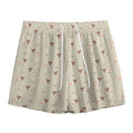 Polka Dot Jack Russell Terrier Print Mesh Shorts