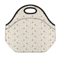 Polka Dot Jack Russell Terrier Print Neoprene Lunch Bag