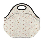Polka Dot Jack Russell Terrier Print Neoprene Lunch Bag
