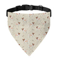 Polka Dot Jack Russell Terrier Print Over The Collar Dog Bandana